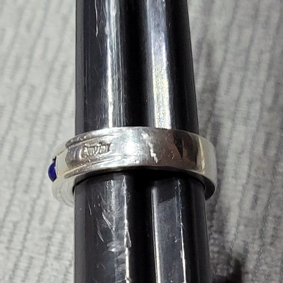 Vintage Lagos Caviar Two-Tone Lapiz Band Ring - Picture 5 of 8